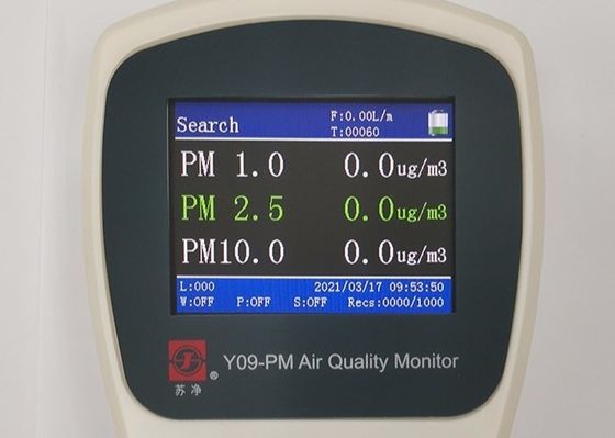 monitor al aire libre Y09-PM PM1.0 PM2.5 de la calidad del aire del contador de la partícula 10W