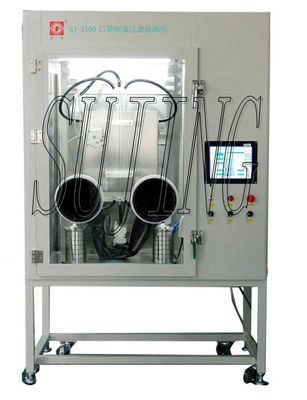 Un buen precio. Máquina de prueba médica de la mascarilla BFE 2200cfu 28,3 l/min en línea
