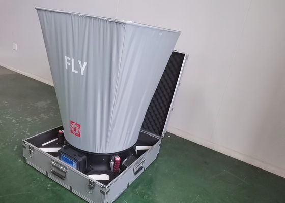 Un buen precio. 5 pantalla LCD L captura Hood For Air Flow Test de la circulación de aire del sensor en línea